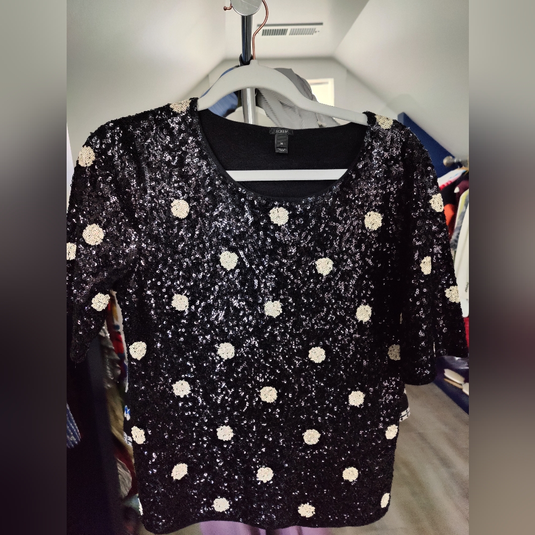 Jcrew Sequins Top